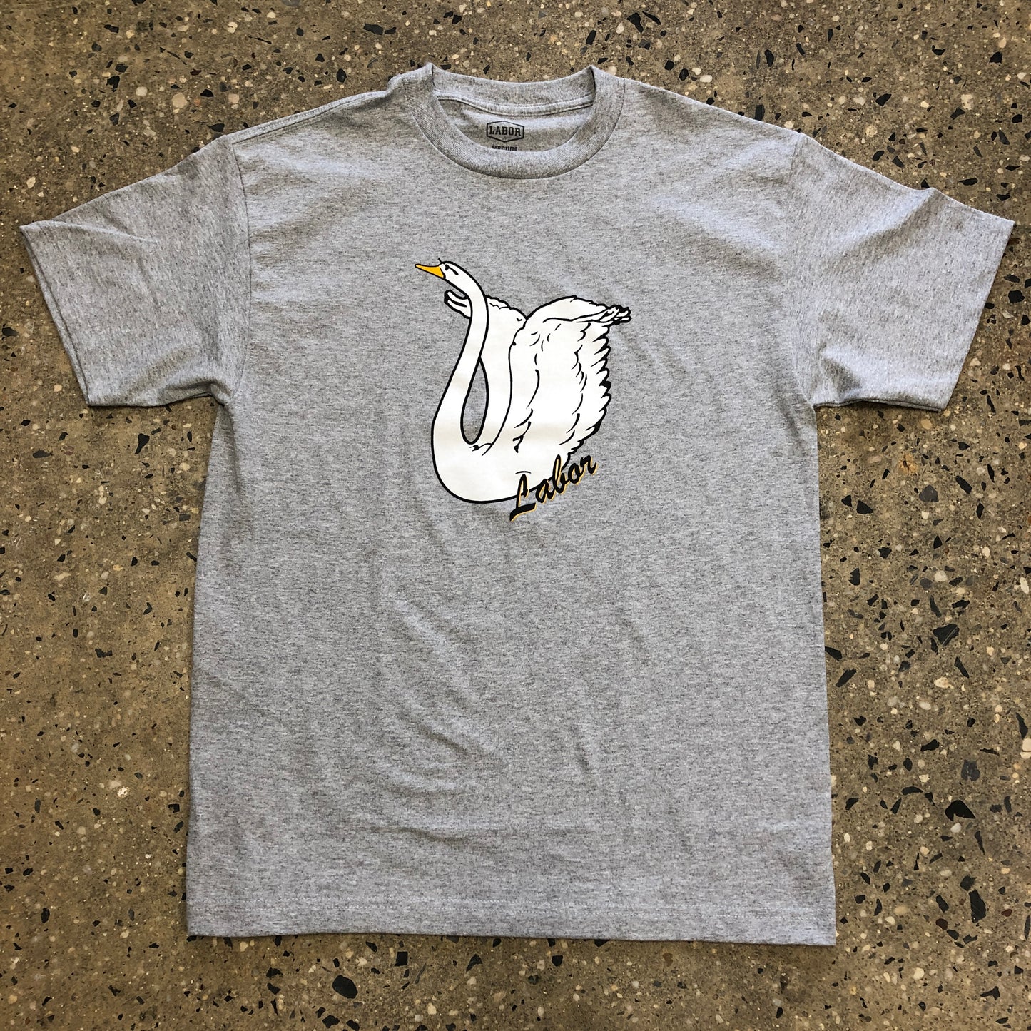 Labor Swan T-Shirt - Heather Grey