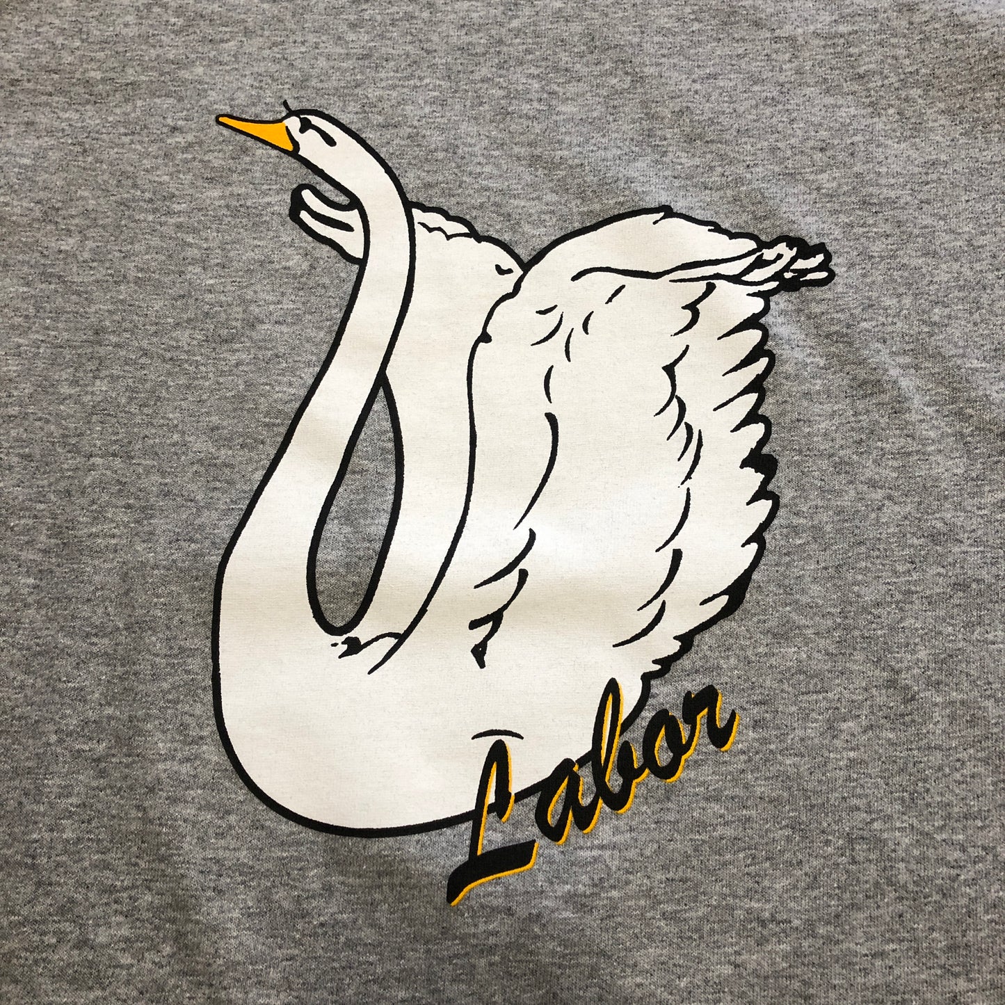 Labor Swan T-Shirt - Heather Grey