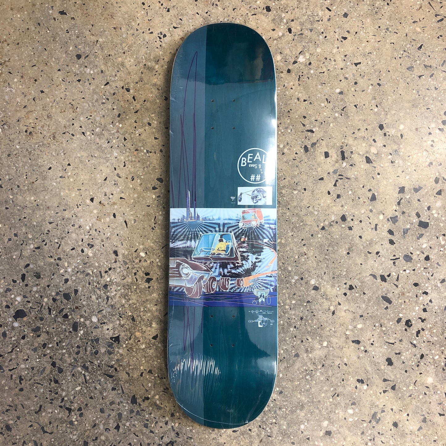 Scumco & Sons Ty Beall Space Junk Skateboard Deck