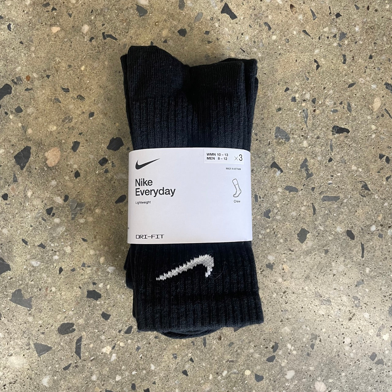 Nike SB Everyday Dri-Fit Socks (3-Pack) - Black