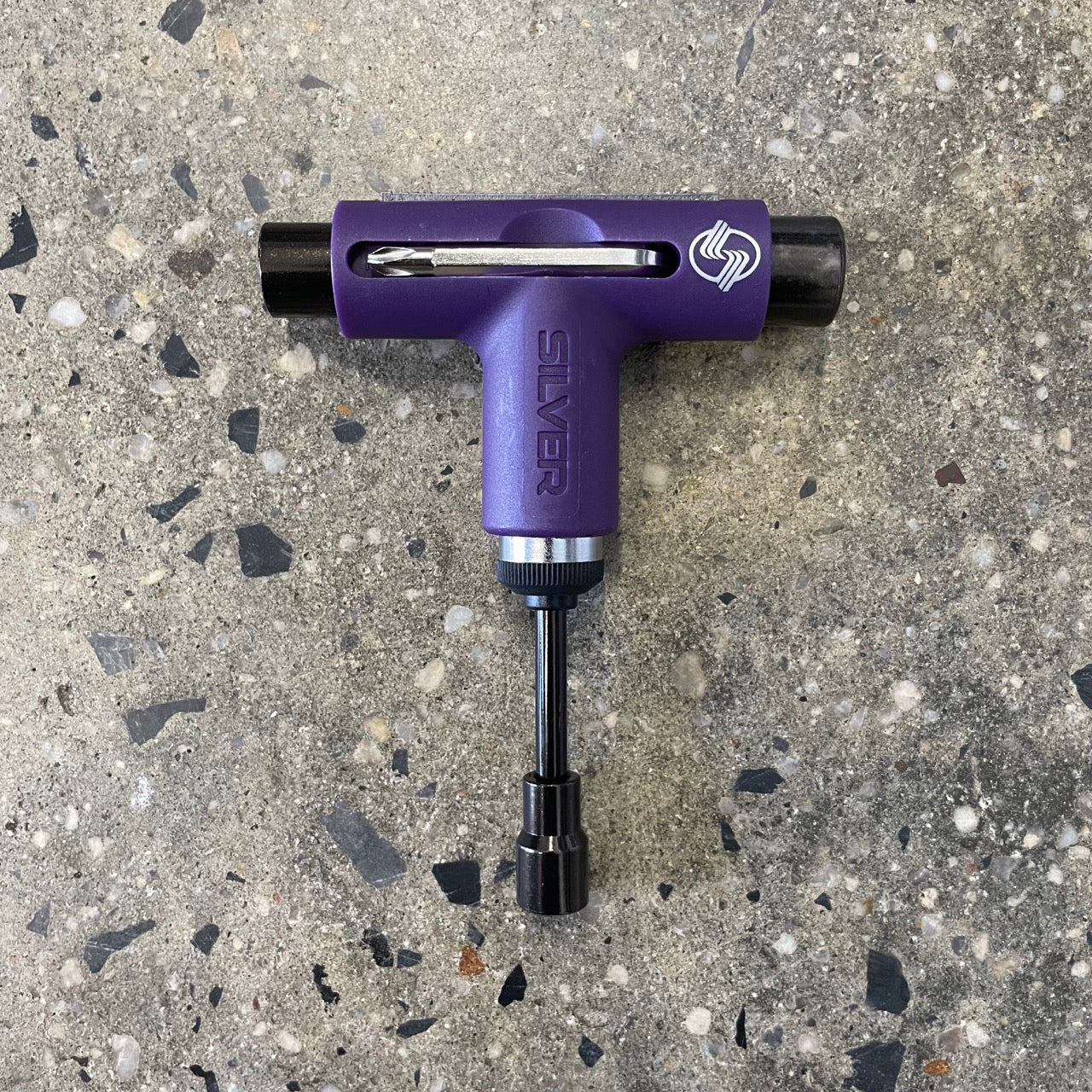 Silver Skate Tool - Purple/Grey