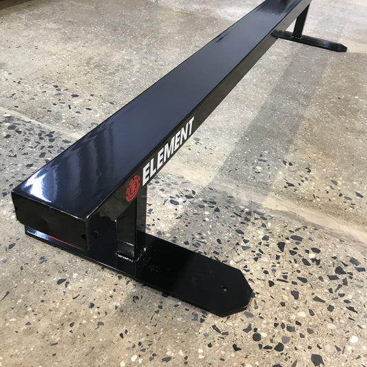 black square top metal flatbar for skateboarding on