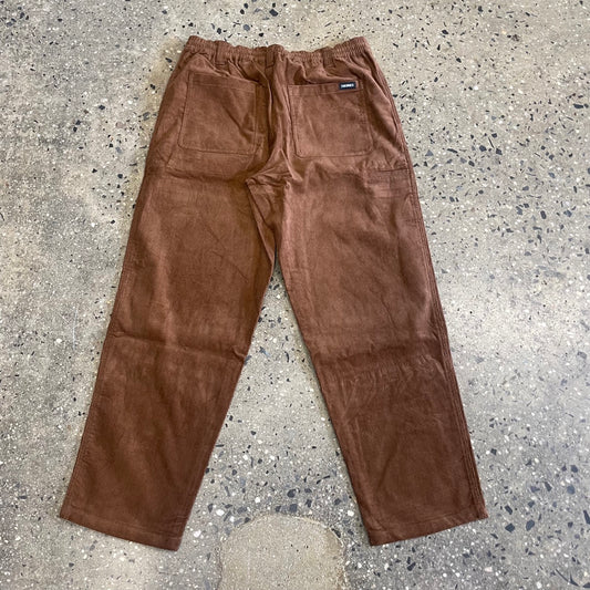brown corduroy pants, rear view