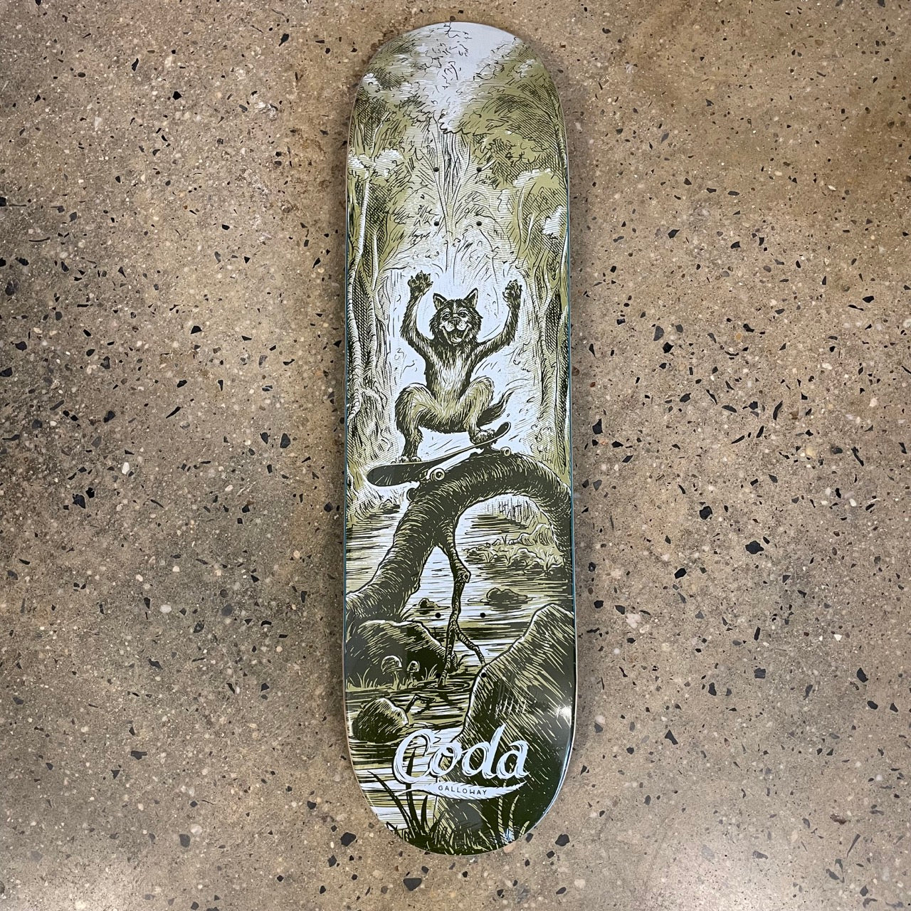 Coda Pat Galloway Wolf Skateboard Deck