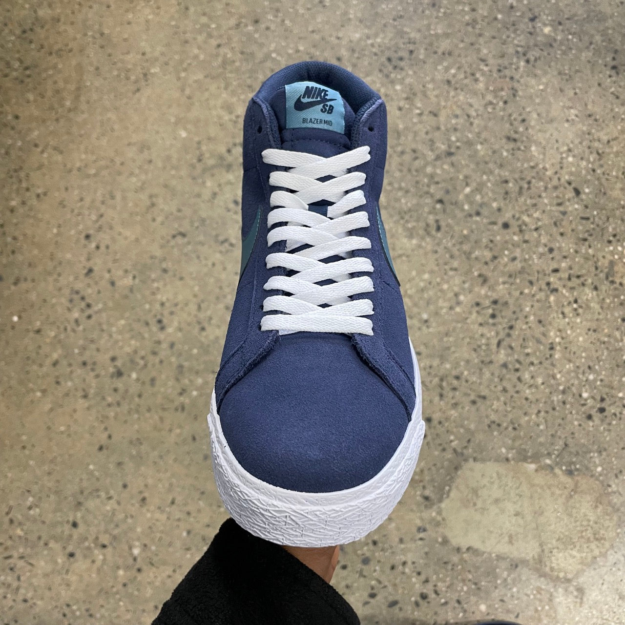 Nike SB Zoom Blazer Mid Midnight Navy Noise Aqua Labor