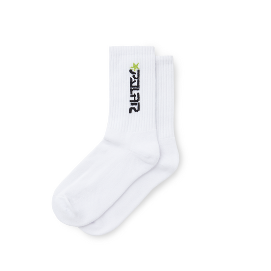 Polar Skate Co. Star Socks - White/Green